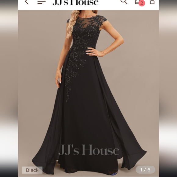 JJs House Dresses & Skirts - Black formal dress plus size